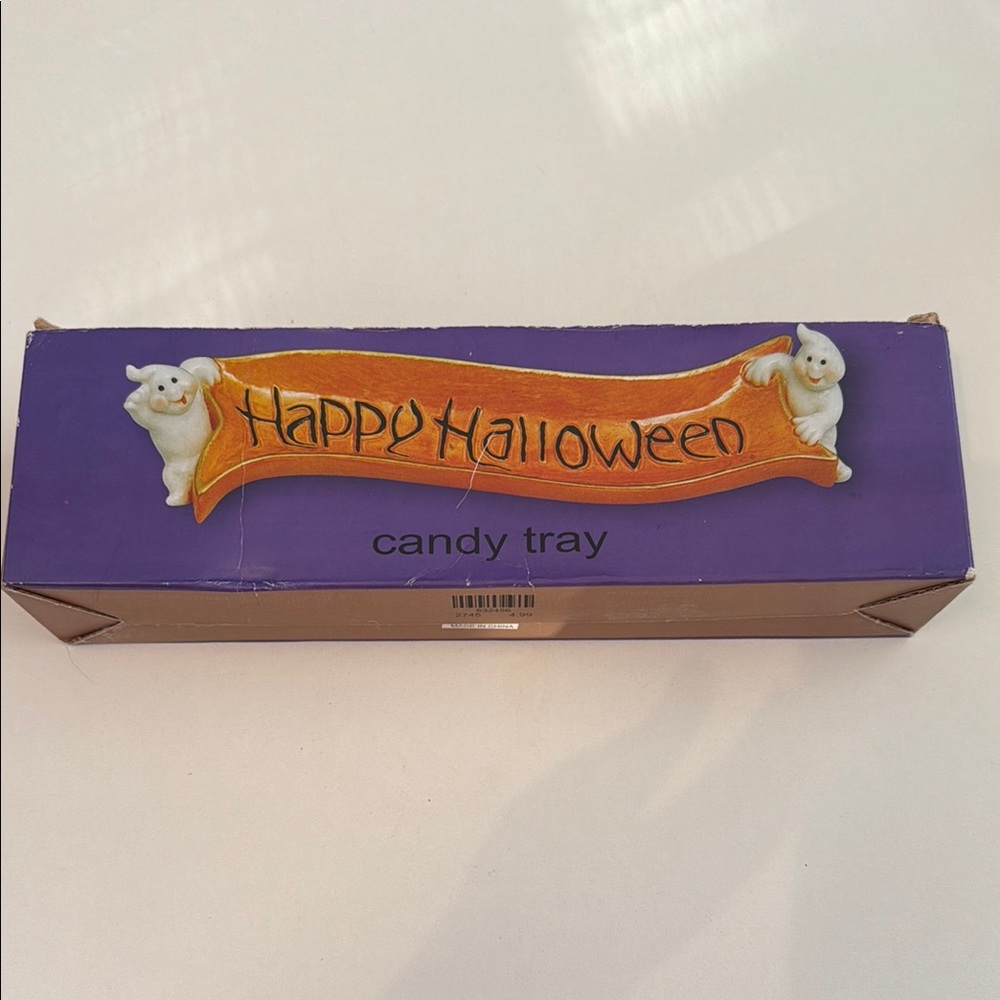 Halloween Ghost Happy Halloween Candy Tray 90s Style